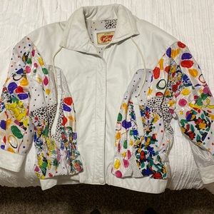 Vintage leather bomber Jacket